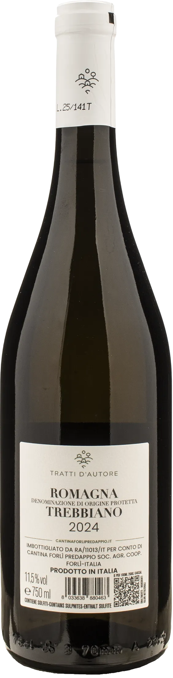 Cantina Forli Predappio Tratti d'autore Trebbiano 2024