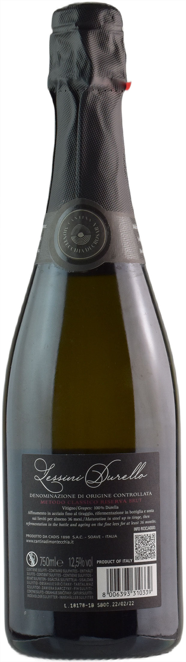 Cantina Montecchia di Crosara Lessini Durello Collineri Brut Riserva 2017