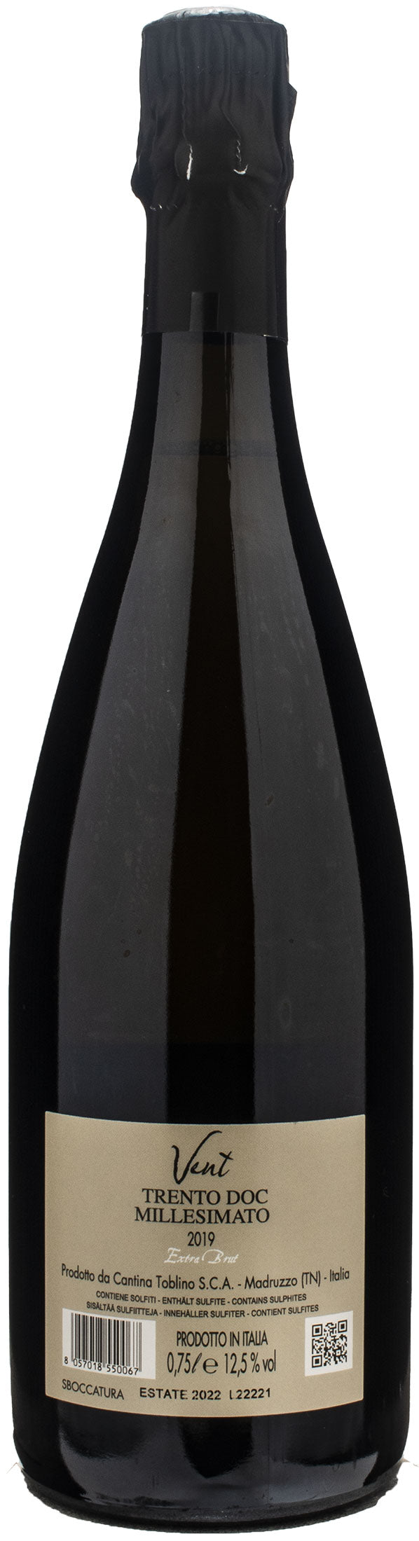 Cantina Toblino Vènt Extra Brut Millesimato 2019