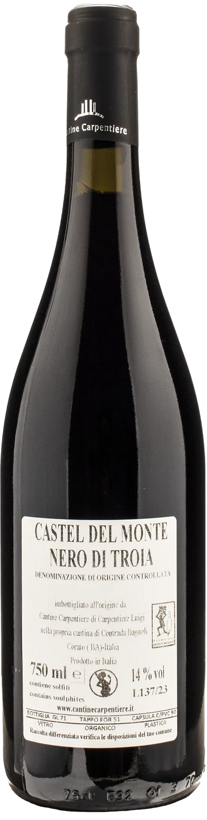 Cantine Carpentiere Castel del Monte Nero di Troia Pietra dei lupi 2019