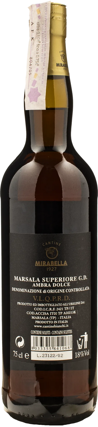 Cantine Mirabella Marsala Superiore G.D. Ambra Dolce