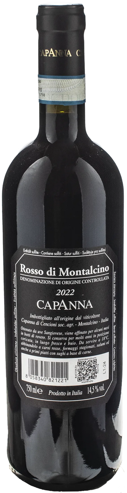Capanna Rosso di Montalcino 2022