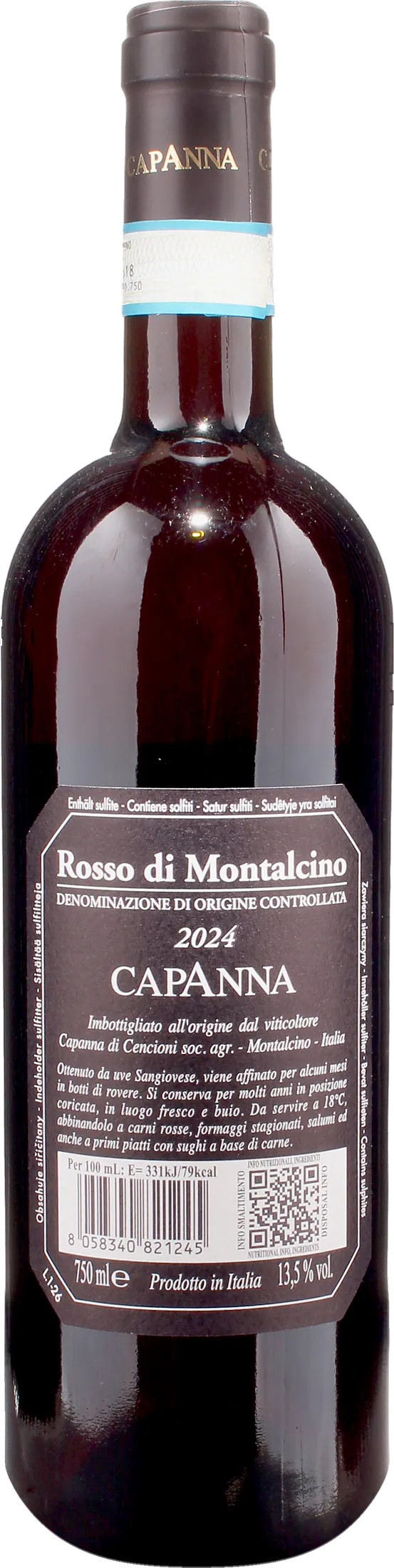 Capanna Rosso di Montalcino 2024