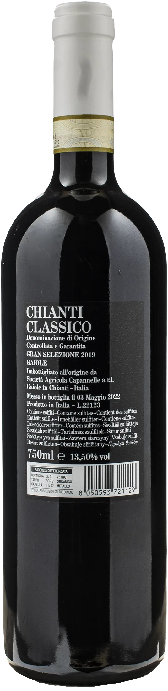 Capannelle Chianti Classico Gran Selezione Gaiole 2019