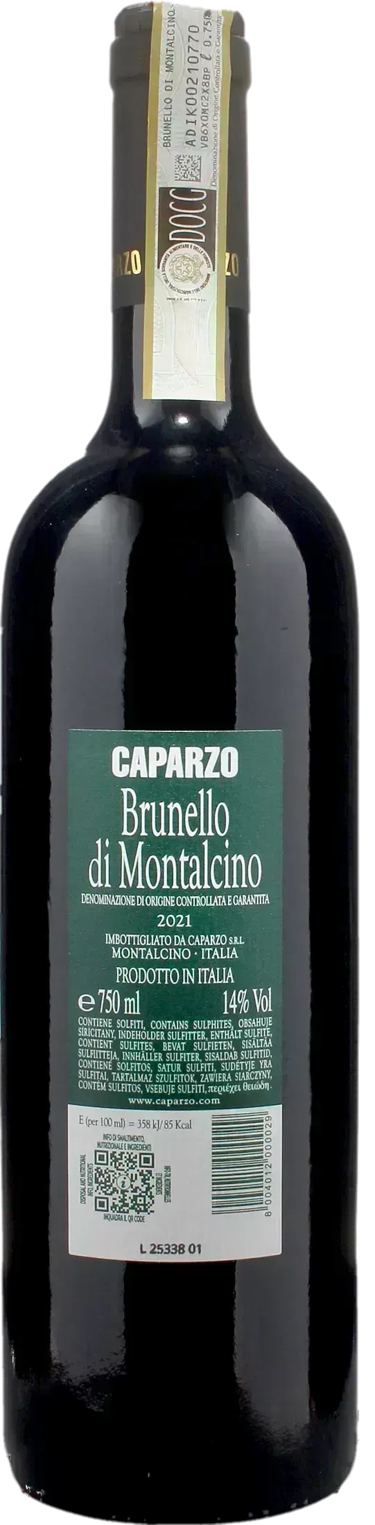 Caparzo Brunello di Montalcino 2021