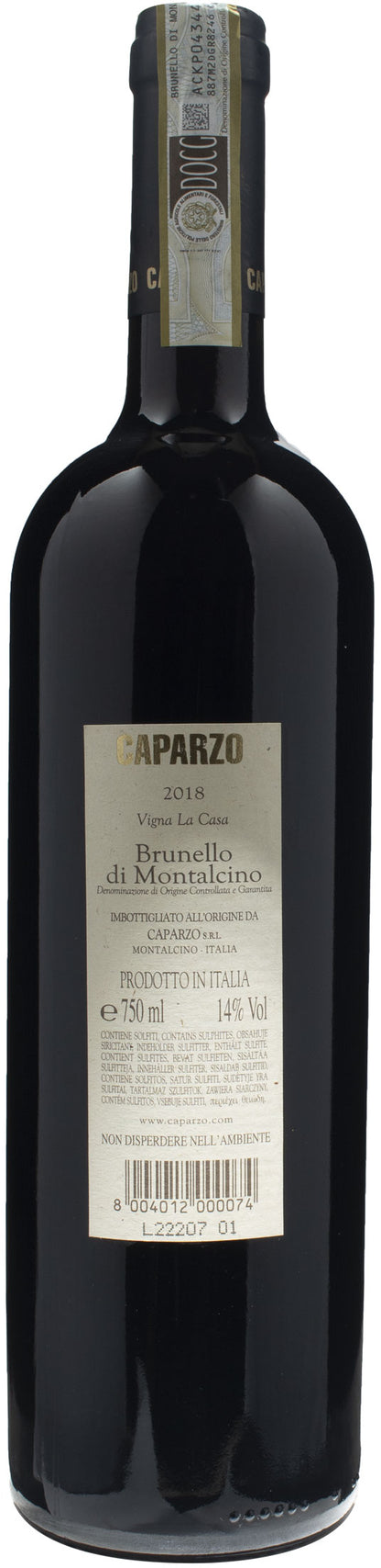 Caparzo Brunello di Montalcino La Casa 2018