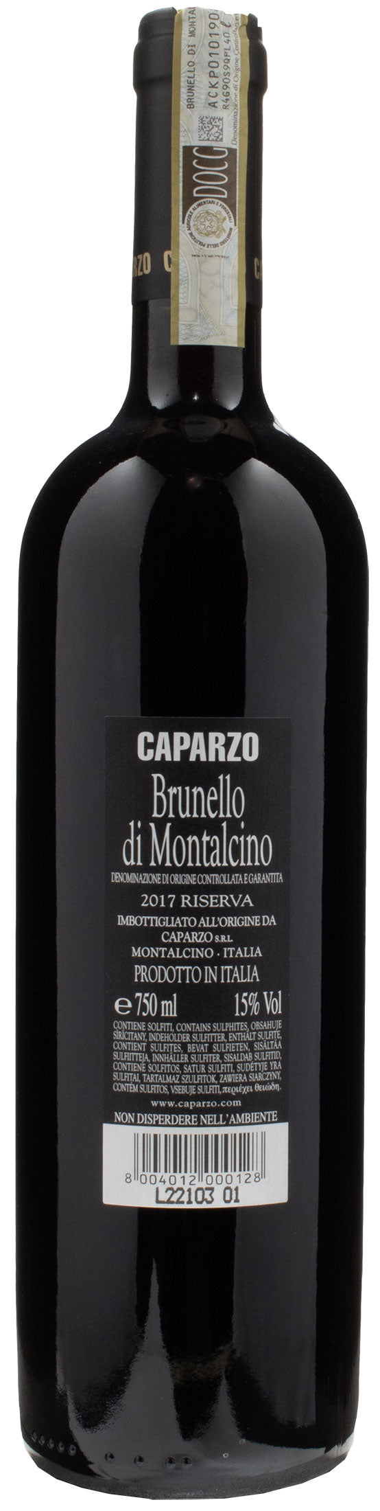 Caparzo Brunello di Montalcino Riserva 2017