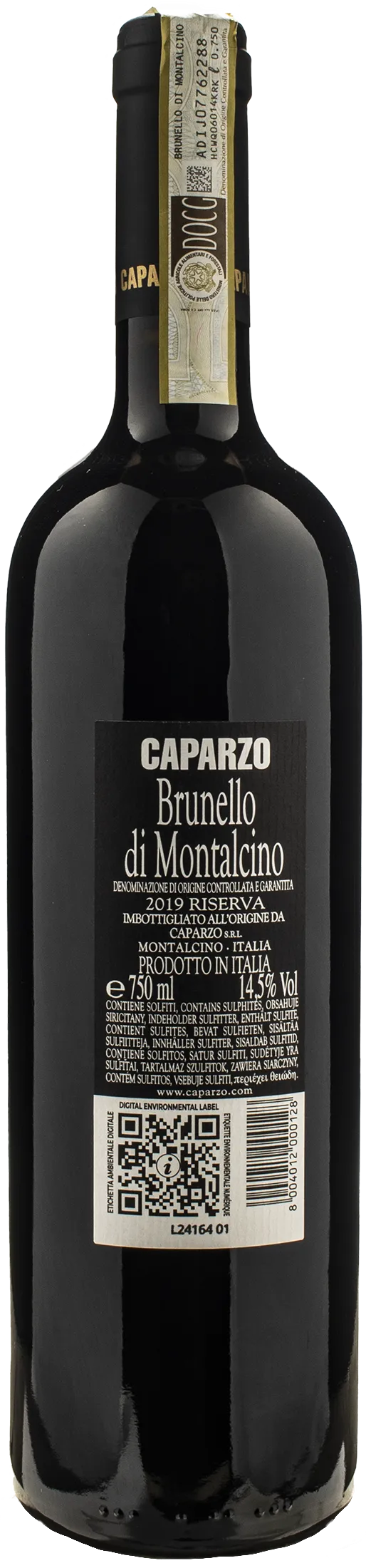 Caparzo Brunello di Montalcino Riserva 2019