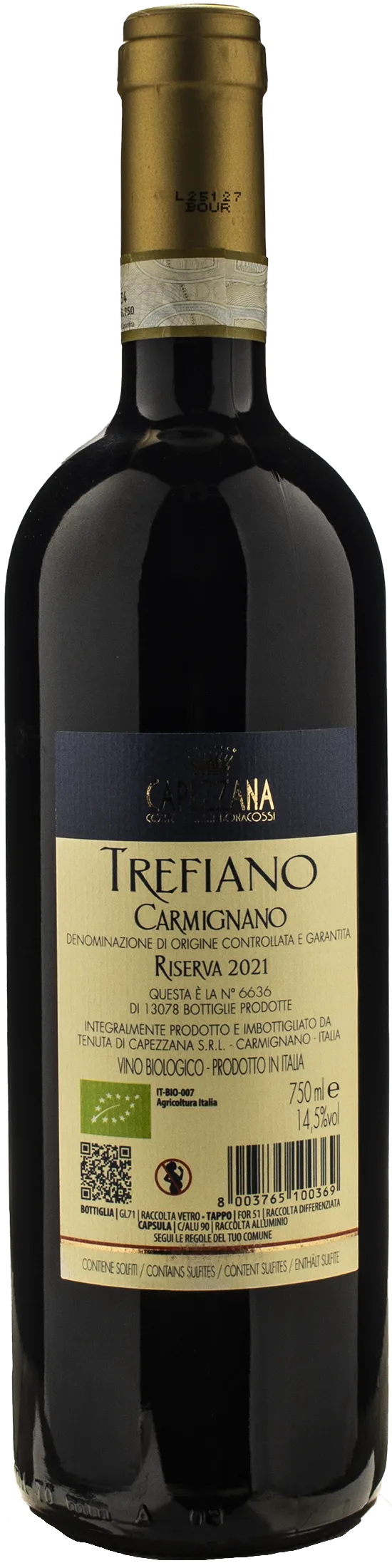 Capezzana Carmignano Trefiano Riserva 2021