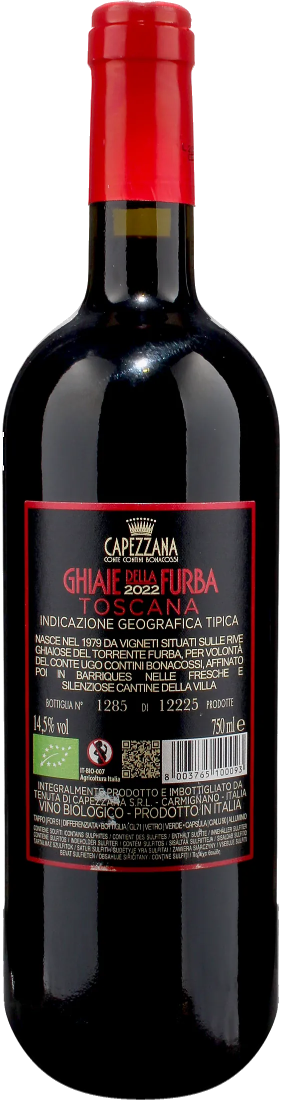 Capezzana Ghiaie della Furba 2022