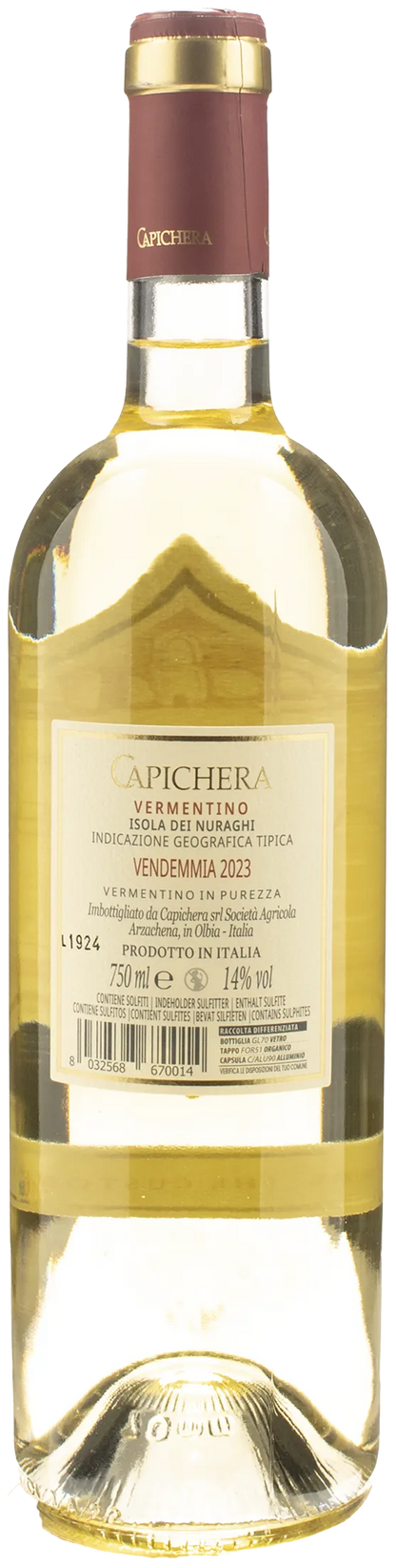 Capichera Vermentino Isola dei Nuraghi 2023