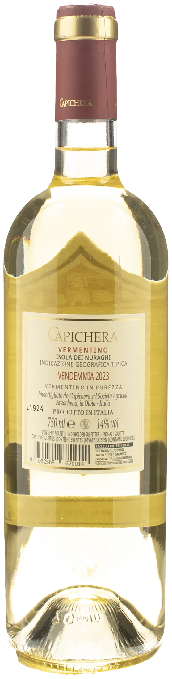 Capichera Vermentino Isola dei Nuraghi 2023