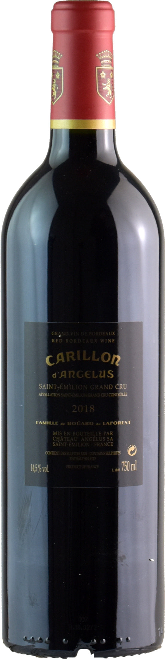 Carillon de Angelus Saint Emilion Grand Cru 2018