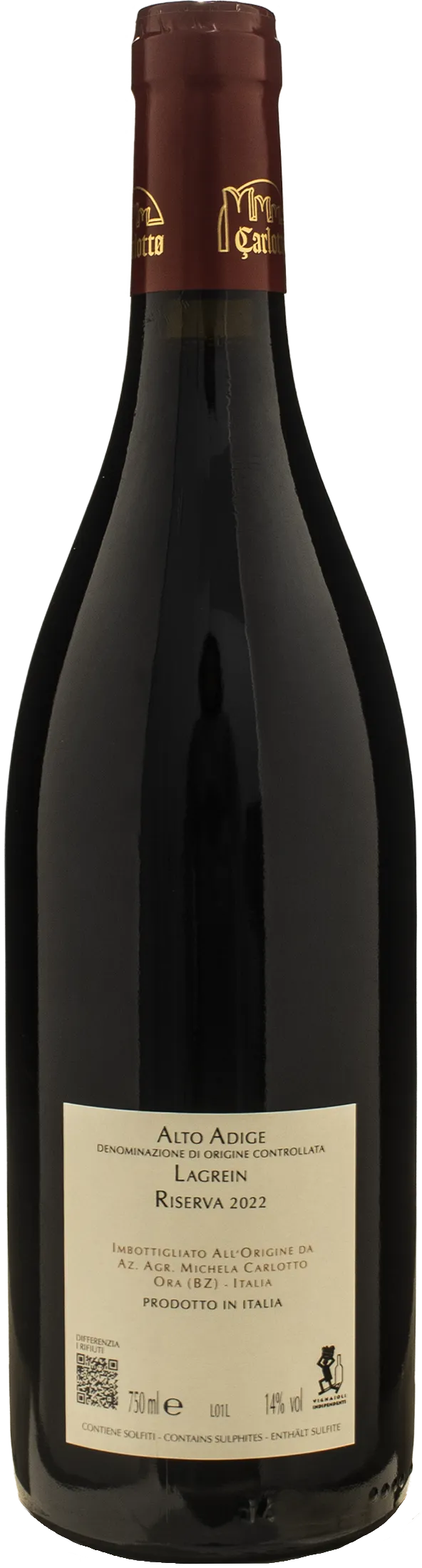 Carlotto Lagrein Riserva Di ora in ora 2022