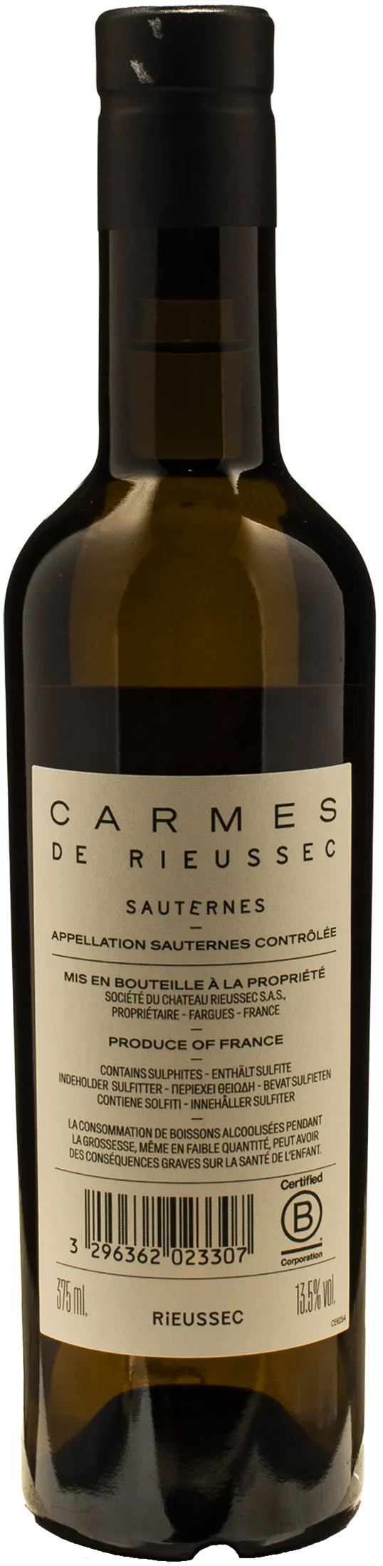 Carmes de Rieussec Sauternes 0.375L 2023