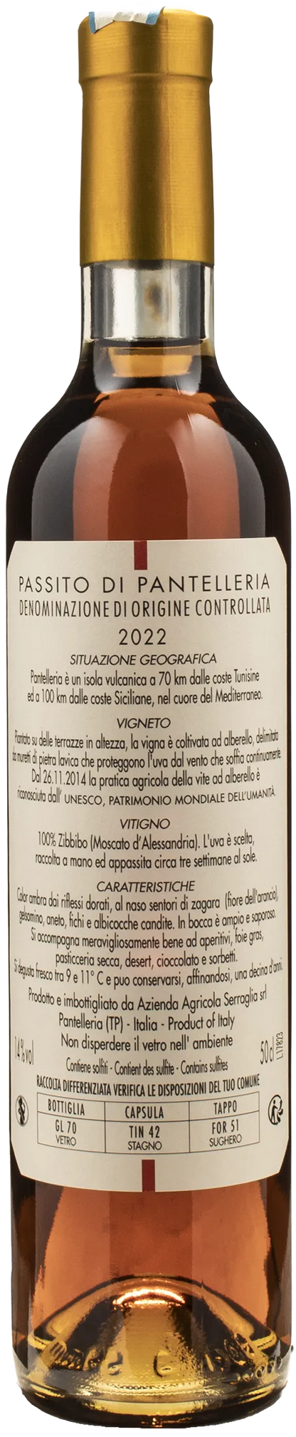 Carole Bouquet Sangue d'Oro Passito di Pantelleria 2022 0.5L