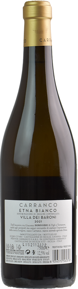 Carranco Etna Bianco Villa dei Baroni 2021
