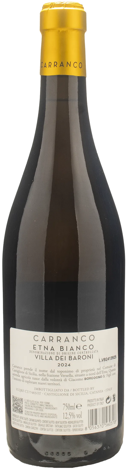 Carranco Etna Bianco Villa dei Baroni 2024