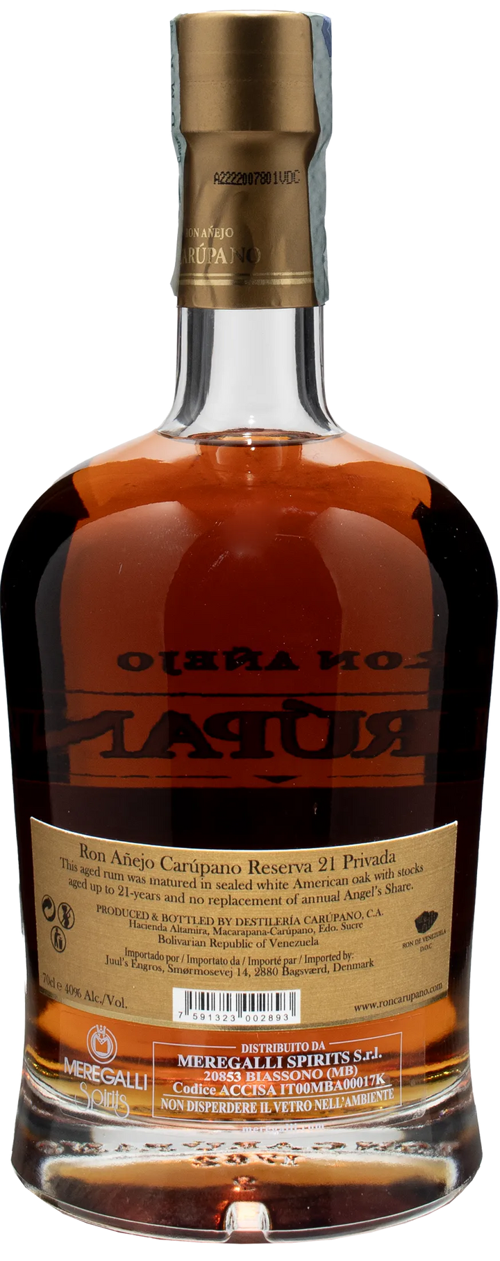 Carupano Ron Anejo Reserva 21 Privada 0.7L