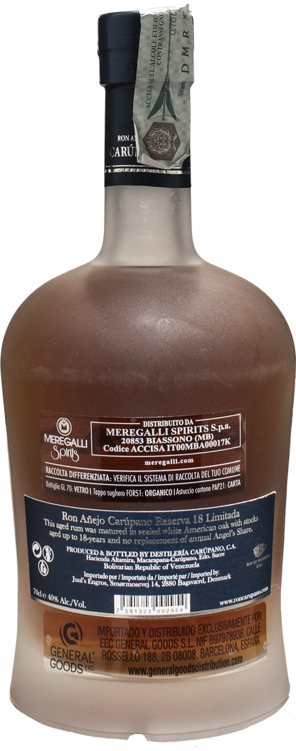 Carupano Ron Anejo Reserva Limitada 18