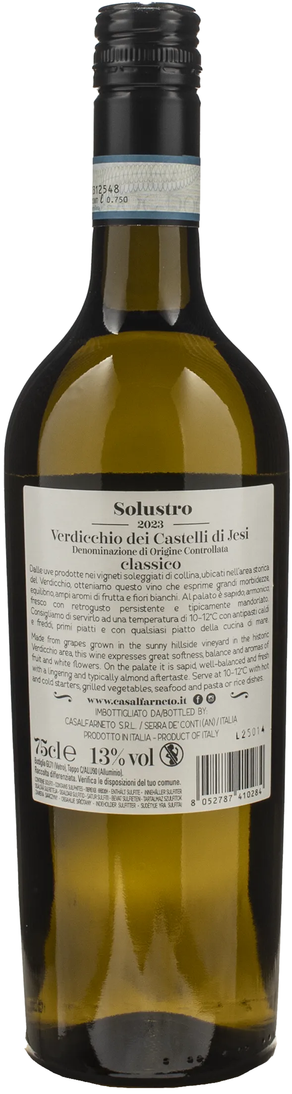 Casalfarneto Verdicchio Castelli di Jesi Classico Solustro 2023