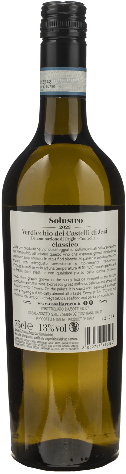 Casalfarneto Verdicchio Castelli di Jesi Classico Solustro 2023