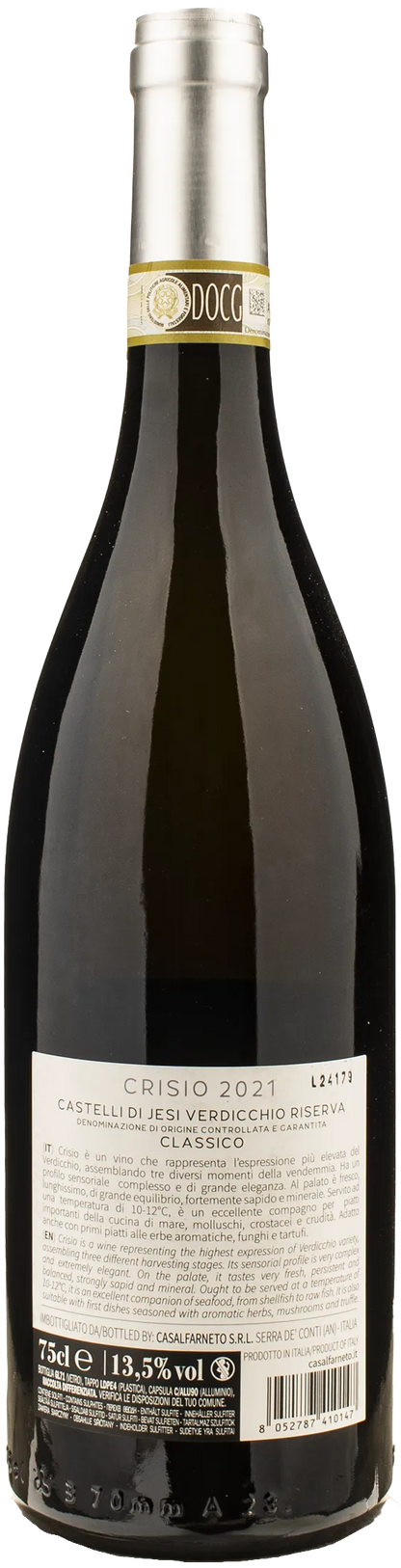 CasalFarneto Verdicchio dei Castelli di Jesi Classico Riserva Crisio 2021