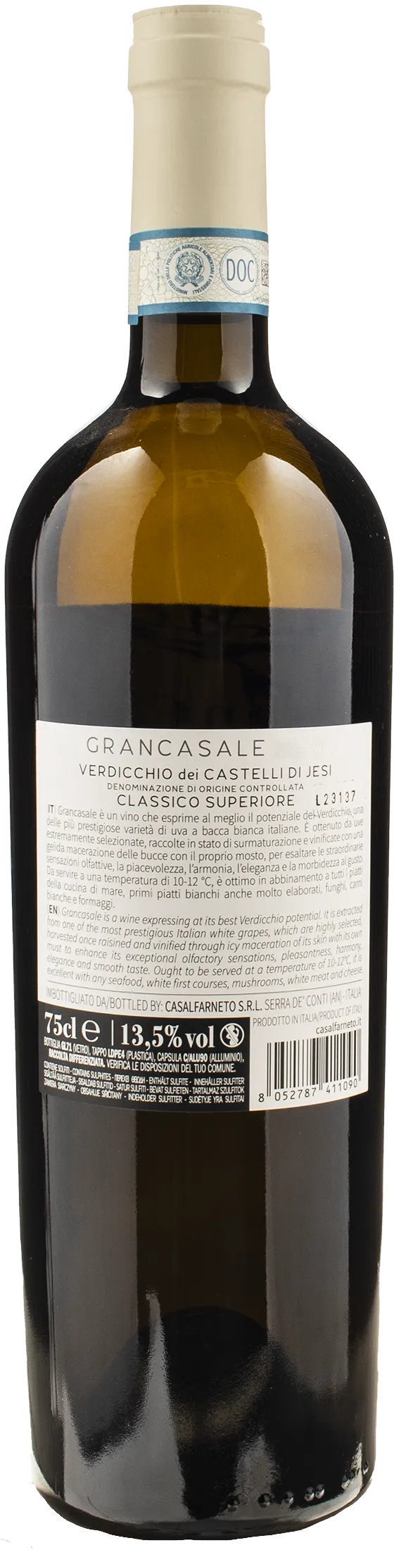 CasalFarneto Verdicchio dei Castelli di Jesi Classico Superiore Grancasale 2021