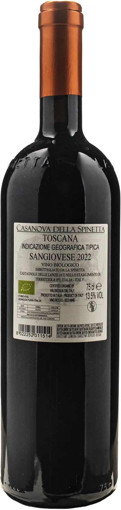 Casanova della Spinetta Toscana Sangiovese Il Nero di Casanova 2022