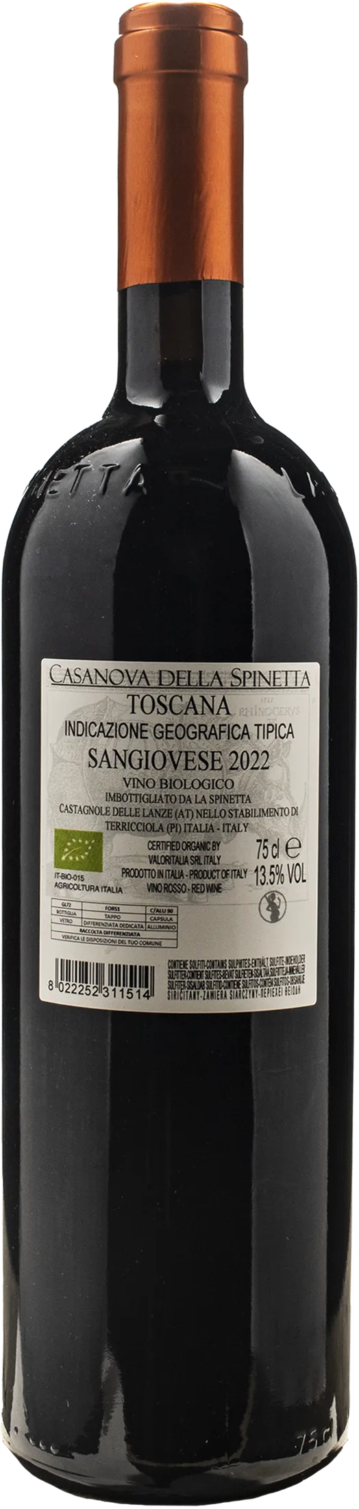Casanova della Spinetta Toscana Sangiovese Il Nero di Casanova 2022