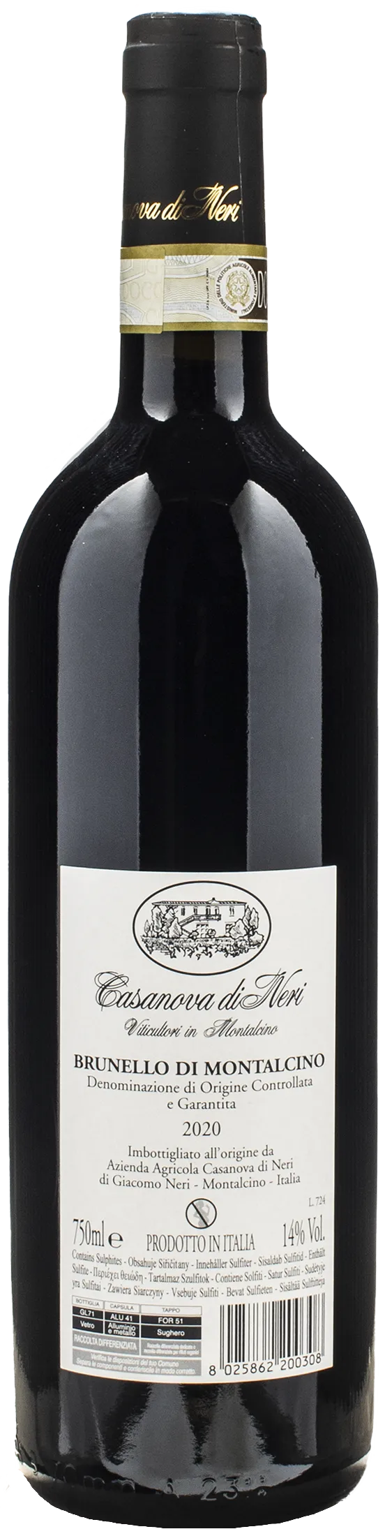 Casanova di Neri Brunello di Montalcino 2020