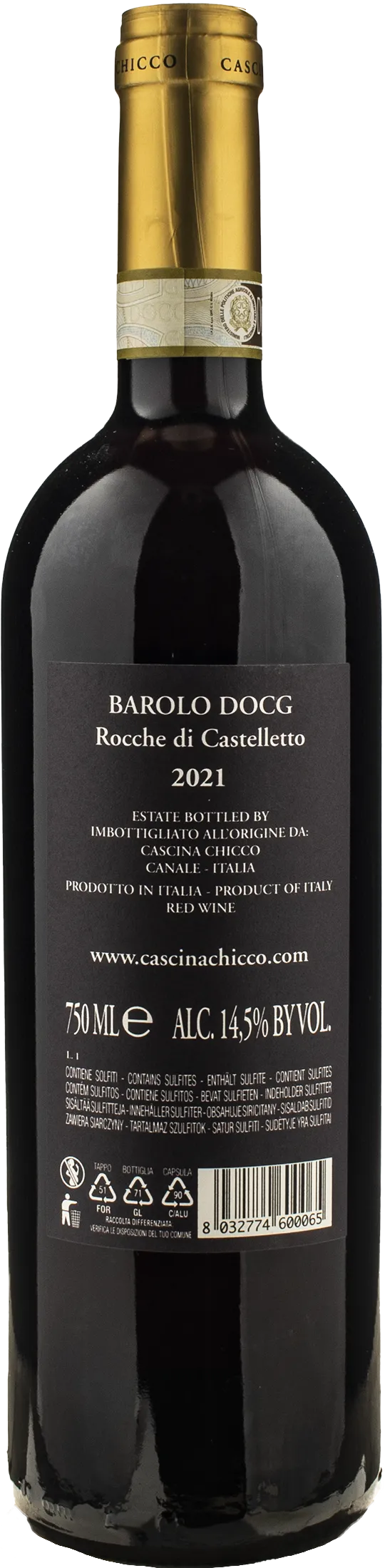 Cascina Chicco Barolo Rocche di Castelletto 2021