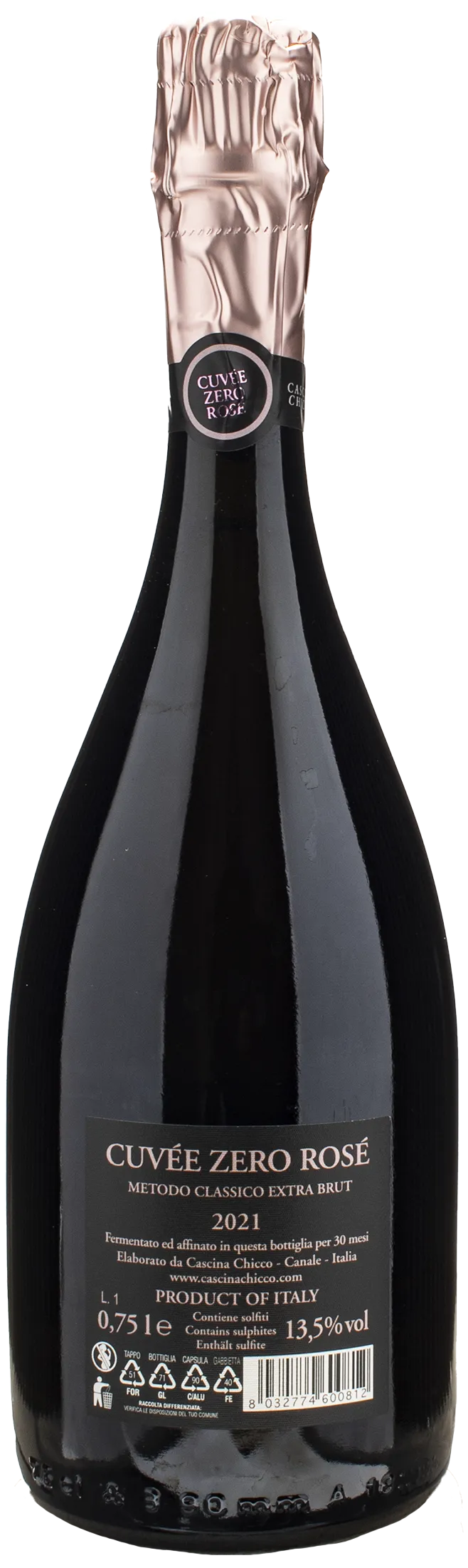 Cascina Chicco Metodo Classico Extra Brut Cuvee Zero Rosè 2021