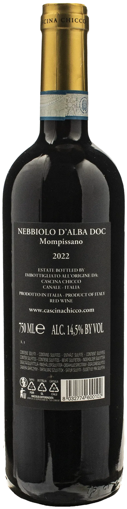 Cascina Chicco Nebbiolo d'Alba Mompissano 2022