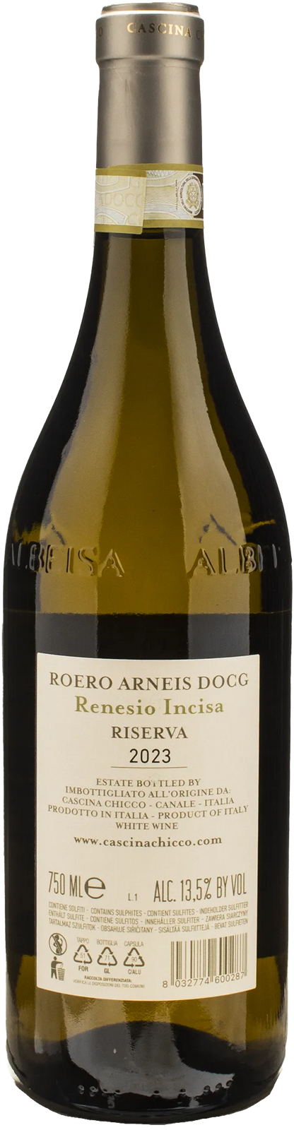 Cascina Chicco Roero Arneis Riserva Renesio Incisa 2023
