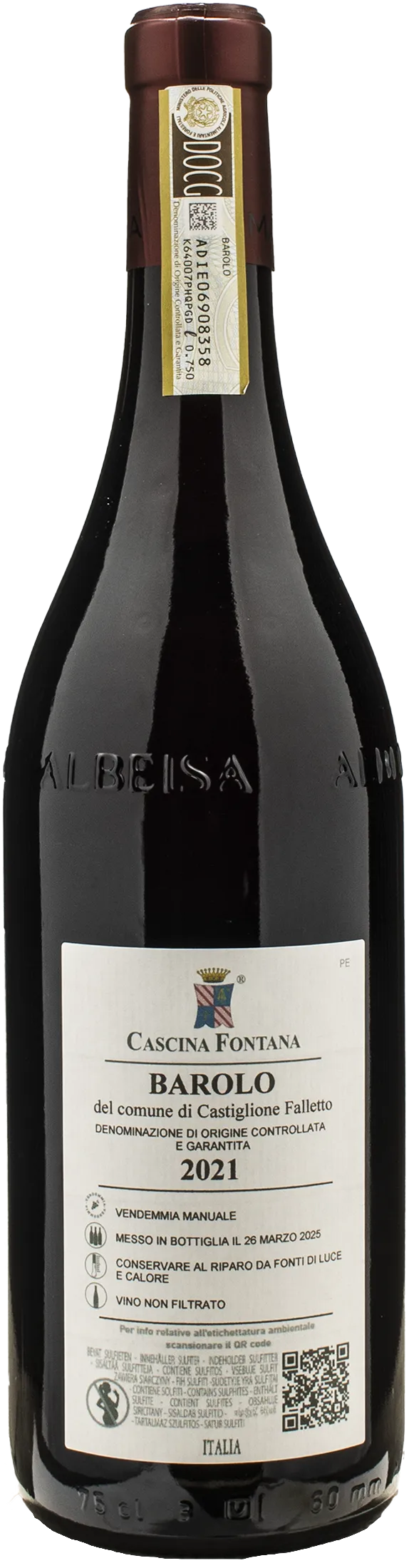 Cascina Fontana Barolo del Comune di Castiglione Falletto 2021