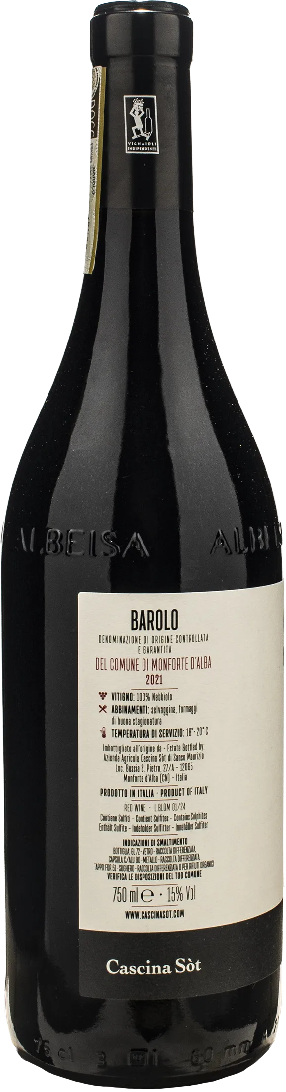 Cascina Sot Barolo del Comune di Monforte d'Alba 2021