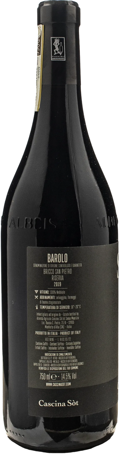 Cascina Sot Barolo Riserva Bricco San Pietro 2019