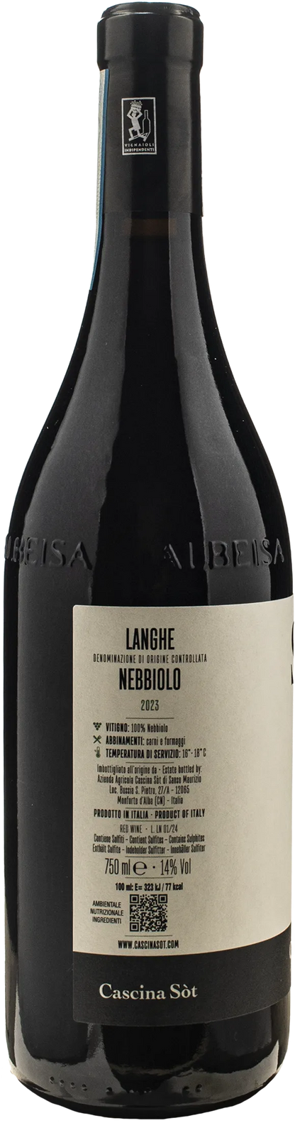 Cascina Sot Langhe Nebbiolo 2023