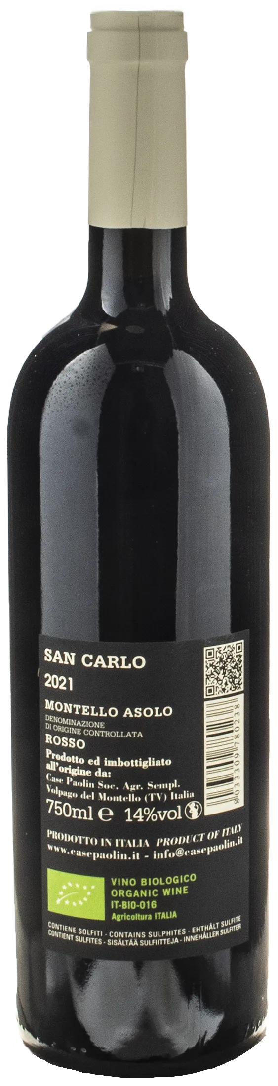 Case Paolin Montello Colli Asolani Rosso San Carlo 2021