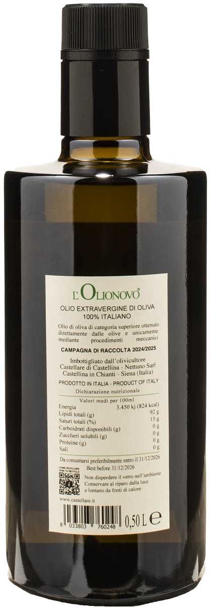 Castellare di Castellina L'Olionovo Olio Extra Vergine d'Oliva 0.5L 2024