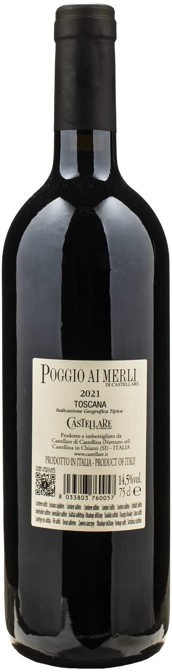 Castellare di Castellina Merlot Poggio ai Merli 2021