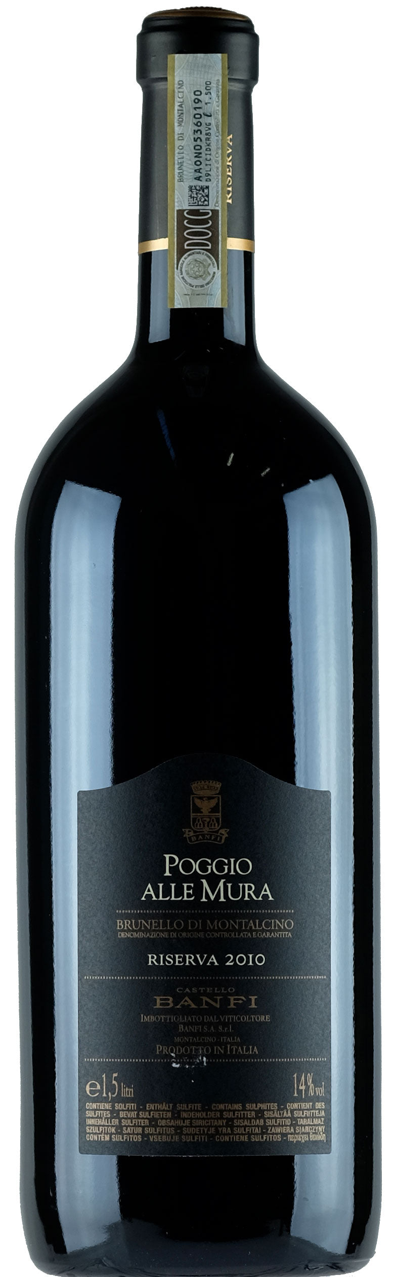 Castello Banfi Brunello di Montalcino Poggio alle Mura Riserva Magnum 2010