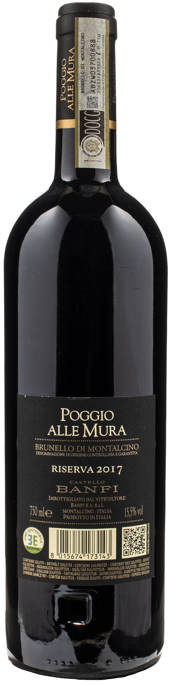 Castello Banfi Brunello di Montalcino Riserva Poggio alle Mura 2017