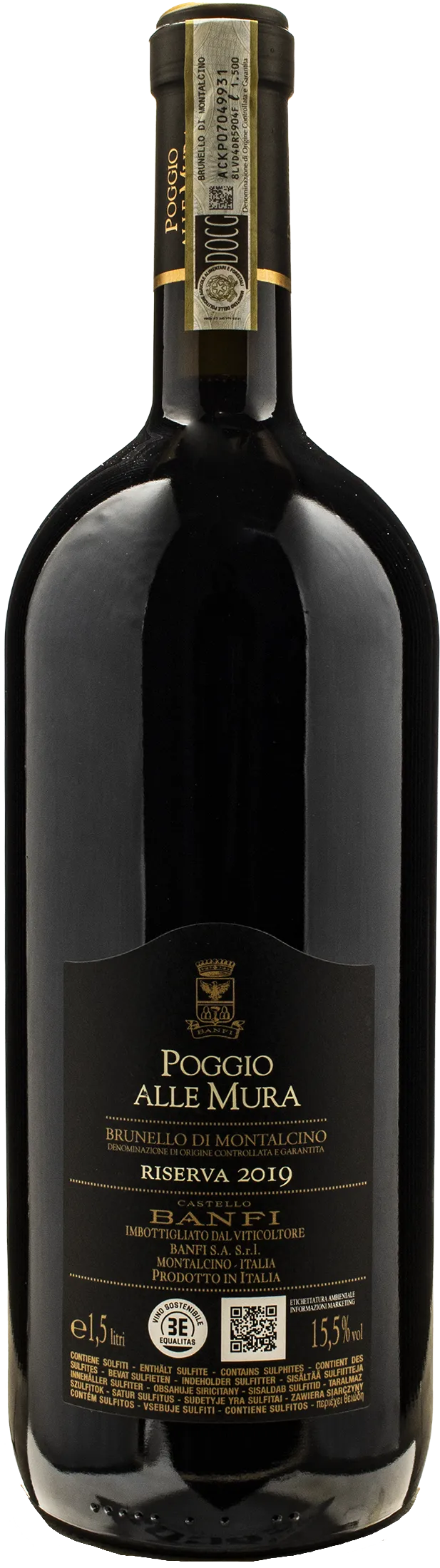 Castello Banfi Rosso di Montalcino Riserva Poggio alle Mura Magnum 2019