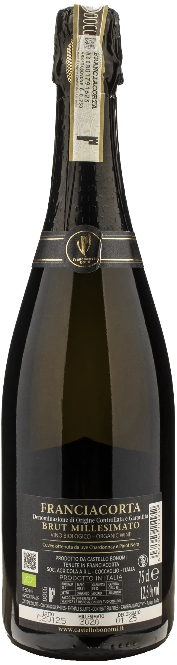Castello Bonomi Franciacorta Brut Millesimato CruPerdu 2020