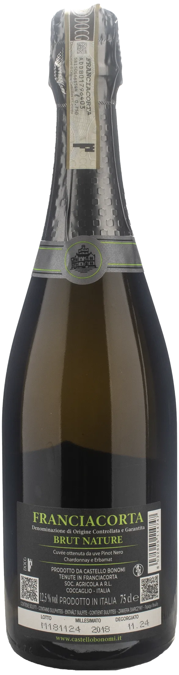 Castello Bonomi Franciacorta Cuvee 1564 Brut Nature 2018