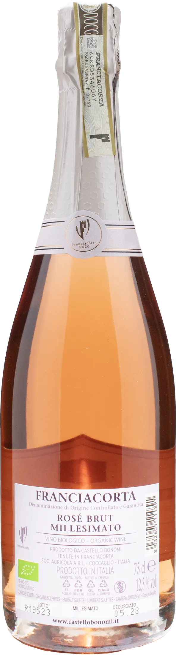 Castello Bonomi Franciacorta Rosé Brut Millesimato 2019