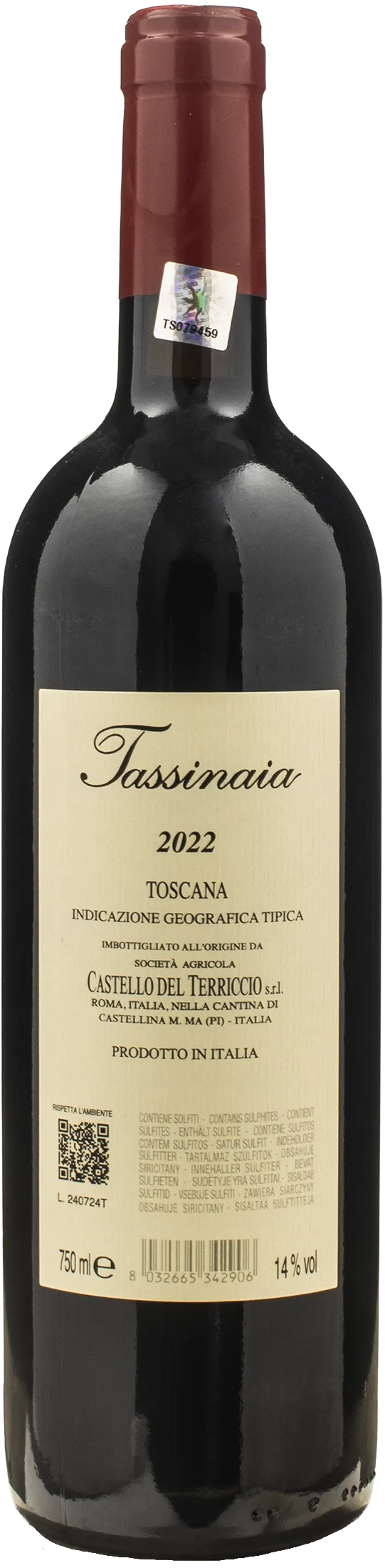 Castello del Terriccio Tassinaia 2022