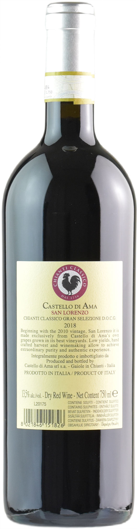 Castello di Ama Chianti Classico Gran Selezione San Lorenzo 2018